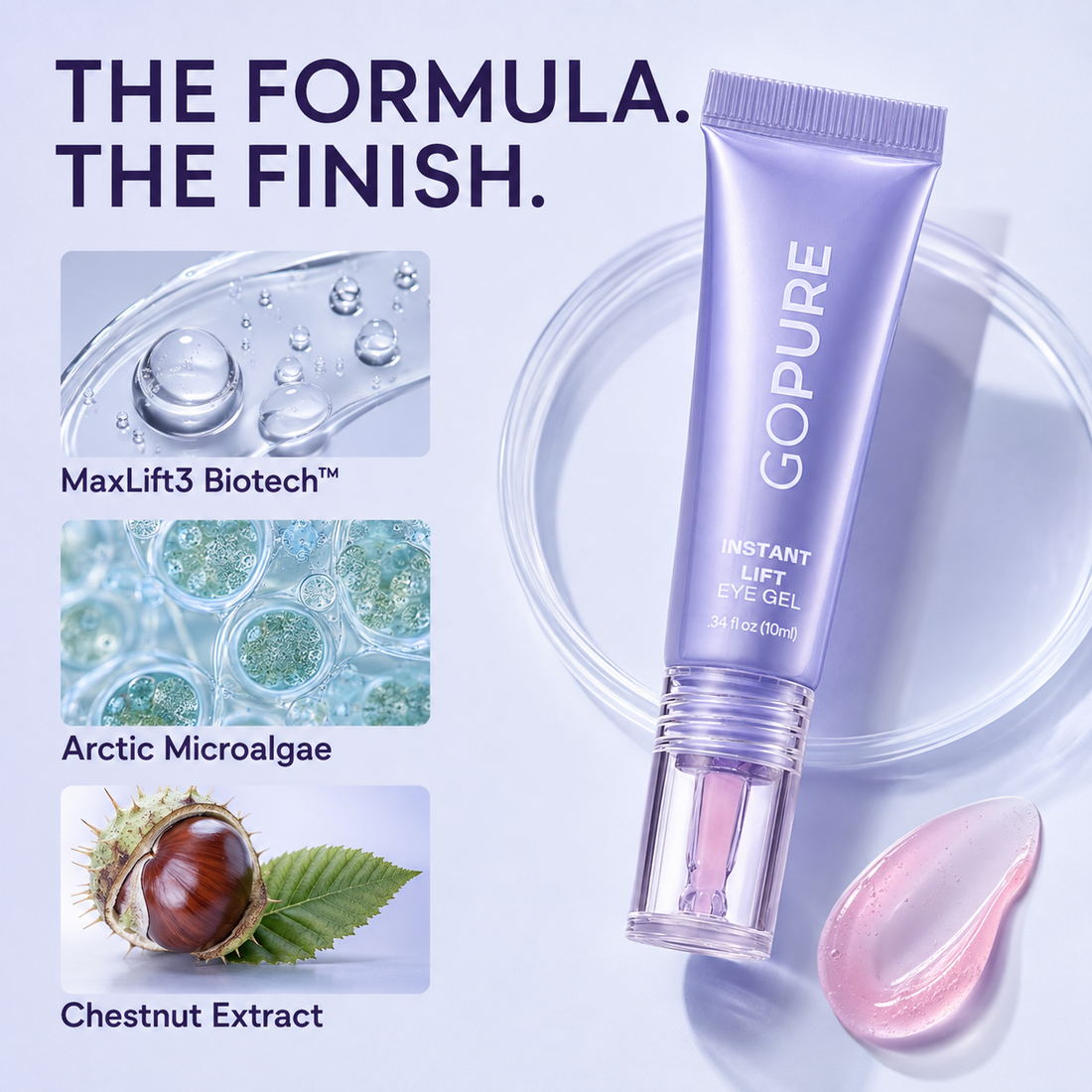 GoPure Instant Lift Eye Gel formula